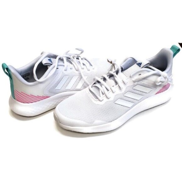 Adidas Womens Size 9.5 Fluidstreet Running Course Shoes FY8465 Cloud White Grey - Picture 8 of 8
